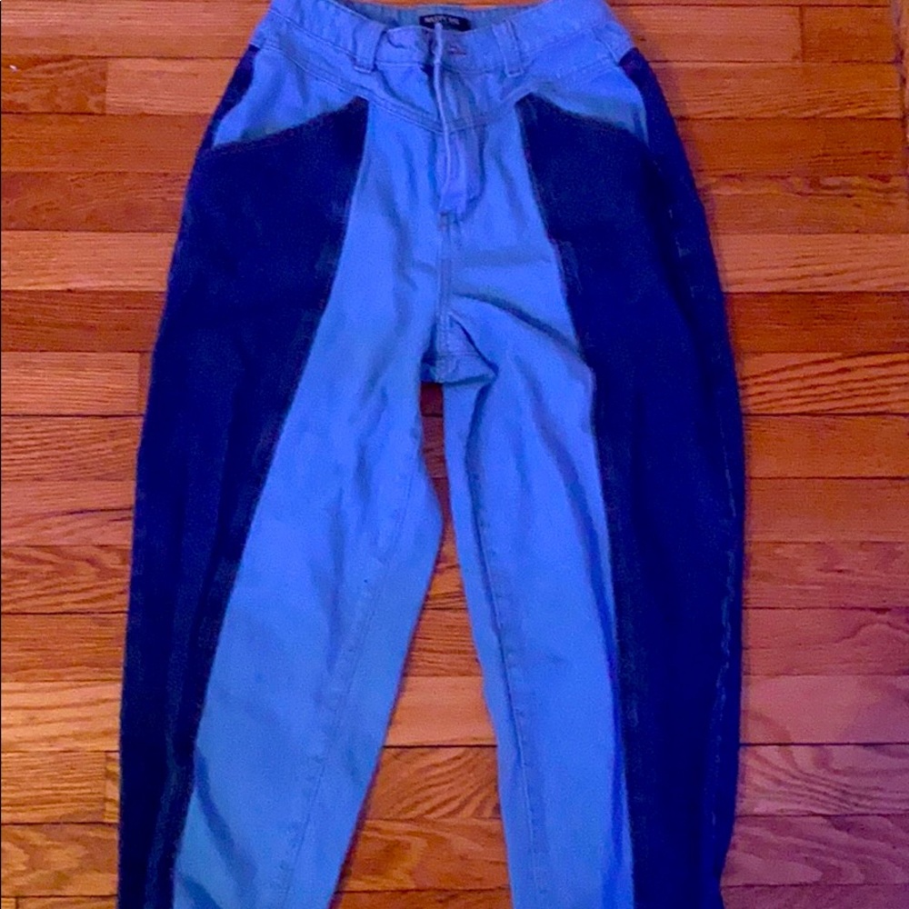 Two tone jeans